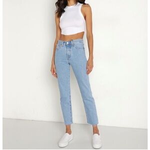 Levi's Light Blue Ankle & Cropped Jeans